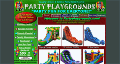 Desktop Screenshot of partyplaygrounds.com